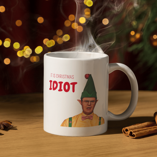 Merry Christmas Id*ot (Christmas Mug)