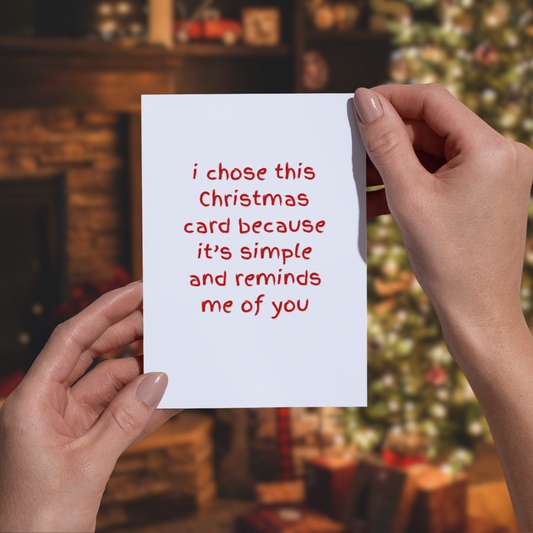 A simple card (Christmas Card)