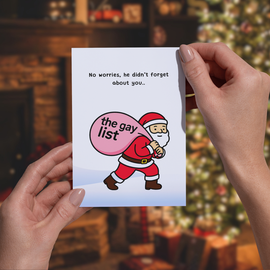You are on the list (Christmas Card)
