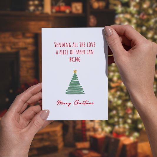 A piece of paper (Christmas Card)
