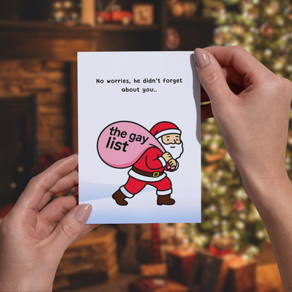 You are on the list (Christmas Card)