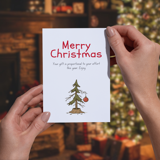 Your year's effort in one card (Christmas Card)
